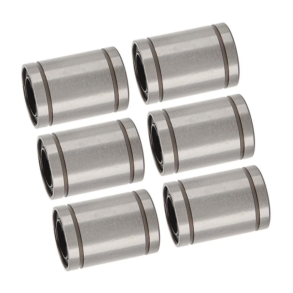 10 st Linjärt kullager LM12UU 12mm ID 21mm OD 30mm Längd Legerat stål Cylinder Linjär rörelse