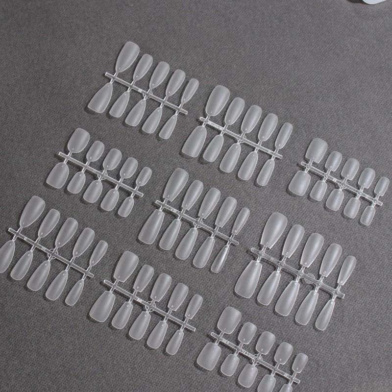 100 Pièces Embouts d'Ongles Amande Couvrance Totale Mat Gel Souple Faux Ongles Pour Salon de Manucure DIY Manucure Maison Création d'Art pour Ongles