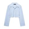 TAOP&ZA Spring/Summer Women's Lace Stripe Shirt Dress Pants Set