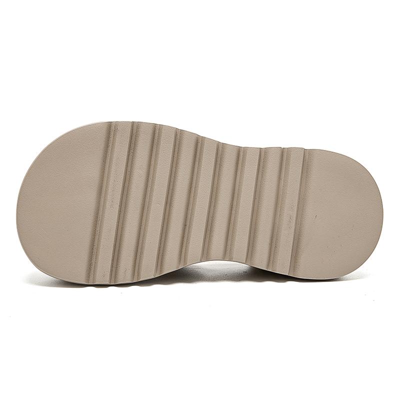 GKTINOO Retro Round Toe Thick Sole Sandals 2025 Summer New Genuine Leather Casual Women's Flat Platform Shoes