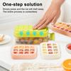 2 In 1 Ice Cube Mold Flexible Silicone Bottom Twist Demoulding Ice Tray with Straw Ice Cube Tray And Water Bottle Leakproof Portable Ice Water
