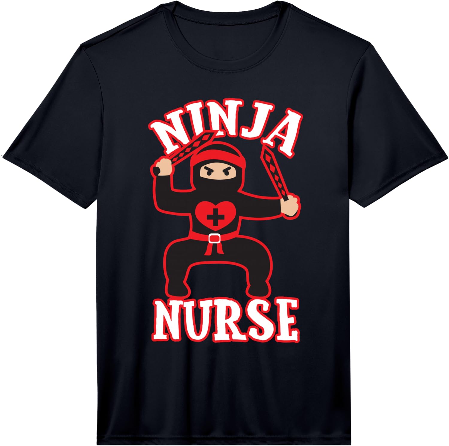 Cool Ninja Nurse Nursing Hospital Funny Gift Performance  Unisex T-Shirt S