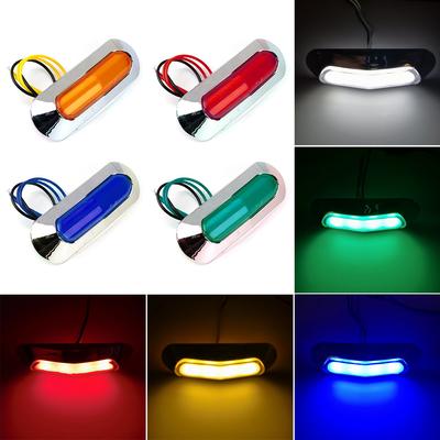 LED Side Marker Indicator Lights Front Rear Tail Clearance Lamp DC 12V-24V Universial Light for Bus Truck Lorry Trailer Boat Car