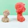 Elegant Portrait Resin Epoxy Molds Beautiful Girls Shape Figurines Decoration Creating Silicone Mold for Craft  Project