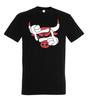 T-Shirt da Uomo Youth Designz Stampa Logo Bulls USA Chicago Pallacanestro Sport Divertimento