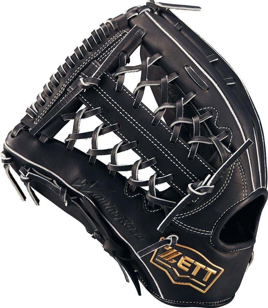 ZETT Winning Road Softballová rukavice pro černou Velikost 7 Všestranná Hody levou rukou, (1900), (BRGB33530F)