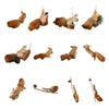 Realistic Squirrel Ornament With Foam Pinecone Christmas Tree Hanging Decoration for Indoor and Outdoor Holiday Party