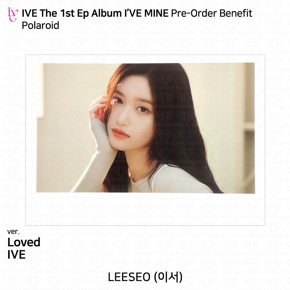 IVE Primul EP I'VE MINE Foto oficială Polaroid Sticker pliat Poster KPOP