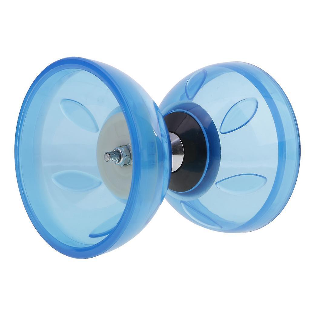 10.5cm Triple Bearing Juggling Diabolo Toys with Sticks & String Set Blue