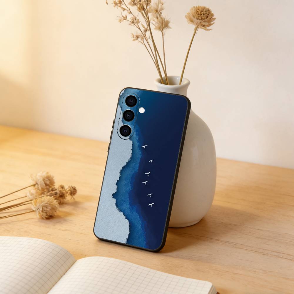 

Sea Phone Case For Samsung Galaxy A73,A72,A71,A70,A53,A52,A51,Soft Silicone Black Cover Samsung a30 a20