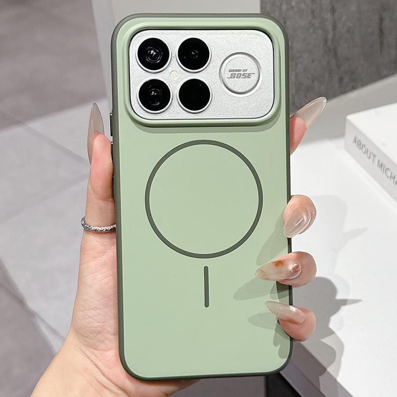 

Модний Мінімалістичний Кольоровий Чохол для Телефону Magsafe для Xiaomi Poco F8 Ultra F8 Pro Redmi K90 Pro Max K90 Матовий Магнітний Чохол для Бездротової Зарядки Choose Your Phone&For Poco F8 Ultra зелений