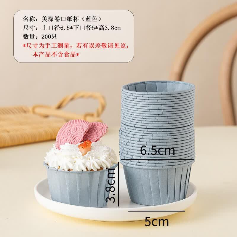 Rolled-Edge Paper Cupcake Liners
