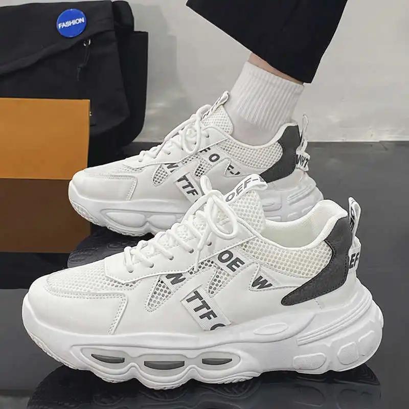 Fashion Summer High Platform Team Male Tennis Yellow Sneakers Size 14 Men Shoes Sports Best-selling Topanky Trendy League Cheap