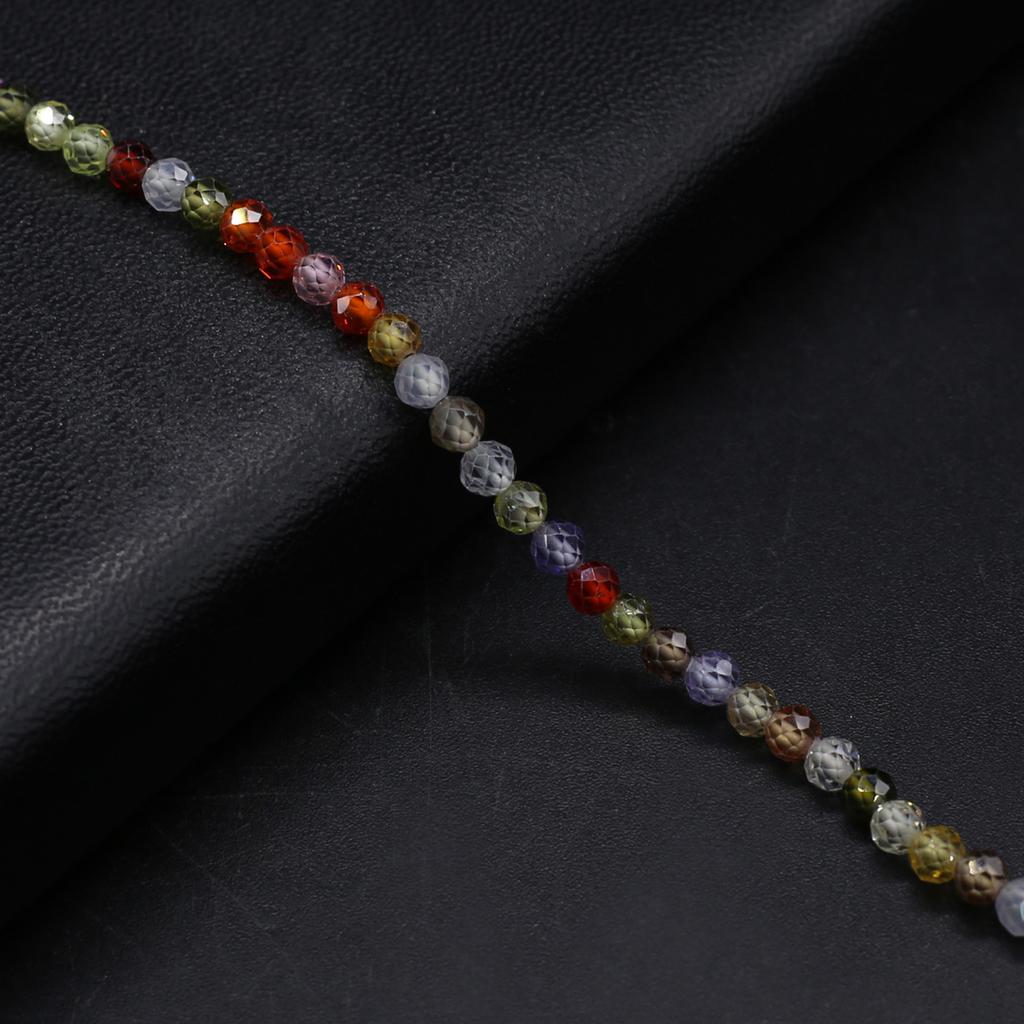 Natural Stone Faceted Beads Zircon Small Beads 4 MM Charms For Jewelry Making DIY Necklace Bracelet Earrings Accessory