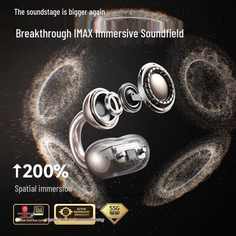 Sainos S6S Pro AI Bluetooth Ear-Clip Sports Headphones