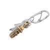 Creative Peanut Key Ring Bead Lanyard Pendant Peanut Key Chain Ornament Brass Pendant DIY Accessory
