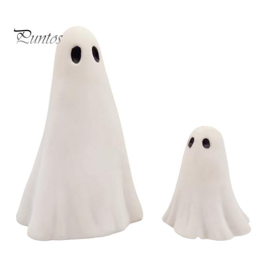 

2 шт. Фигурка привидения на Хэллоуин, скульптура привидения из смолы, милая белая статуэтка привидения, центральные украшения для домашнего стола, мини-украшение привидения для кухонной полки, камина 2pcs белый