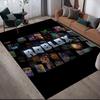 Roblox Flannel Printed Carpet, Home Sofa Decoration for Living Room & Bedroom, Non‑Slip Play Flannel Floor Mat for Game Room