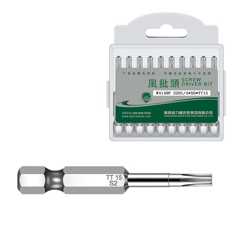 10Pieces Torx Head Screwdriver Bit Set Hex Shank Security Tamper Proof Screwdriver Drill Magnetic Screwdriver Bit Tool