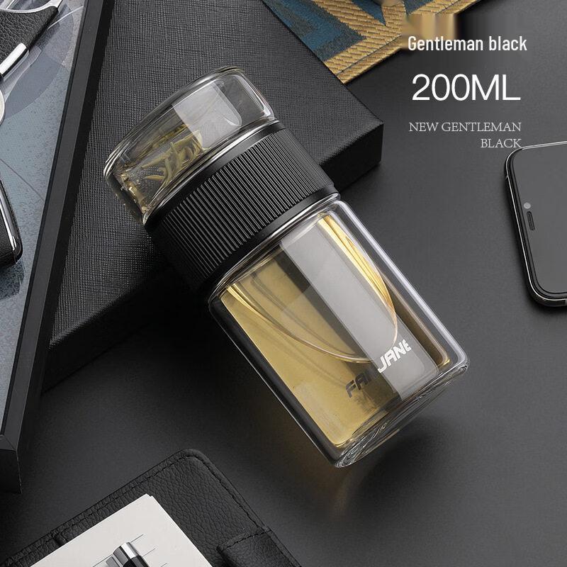 Portable Heat-Resistant Glass Teacup