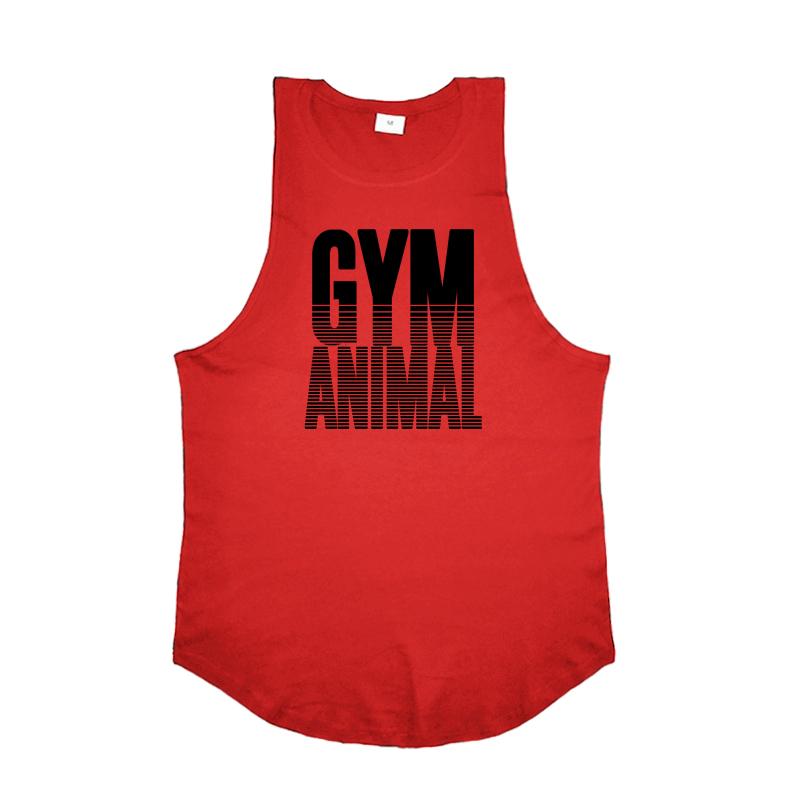 Muscleguys Men Bodybuilding Stringers Sleeveless Vests Gym Fitness Tank Tops Summer Cotton Sport Clothing European and American Hurdle Tops