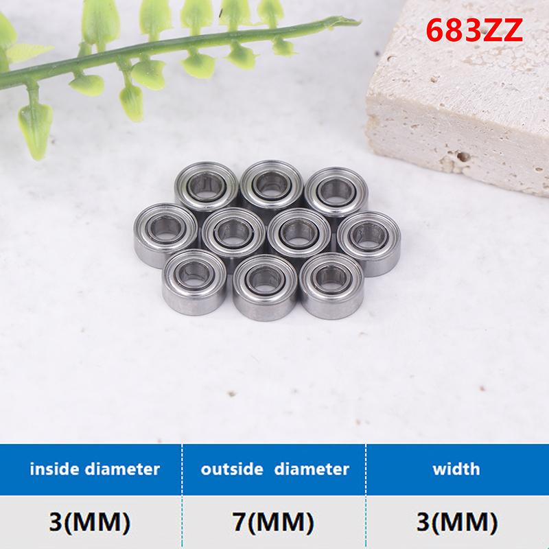 10Pcs 683 684 685 686 687 688 689 Zz 2Z Small Deep Groove Ball Bearing Metal Shielded Miniature Bearing Id 3 4 5 6 7 8 9Mm