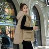 Women Long Loose Puffer Vest Quilted Hooded Fall Winter Fashion Lightweight Padded Down Cotton Vests Female Oversized Warm Gilet