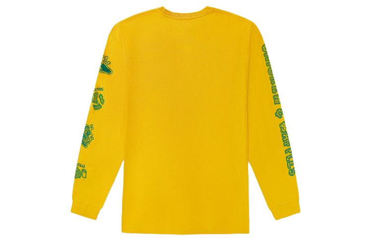 Vans T Shirts Men's Yellow Crew Neck Moderate Straight Fit VN0A4ROY85W