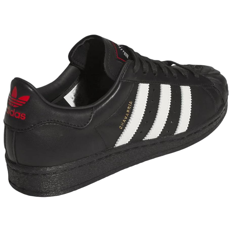 Willy Chavarria X Adidas Superstar Core Black Off White Unisex Sneakers Off-White Red KI5156