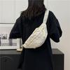 Canvas Casual Single Shoulder Women's New Trendy Messenger Bag Summer Sports Breast Bag Niche Trendy Fanny Pack