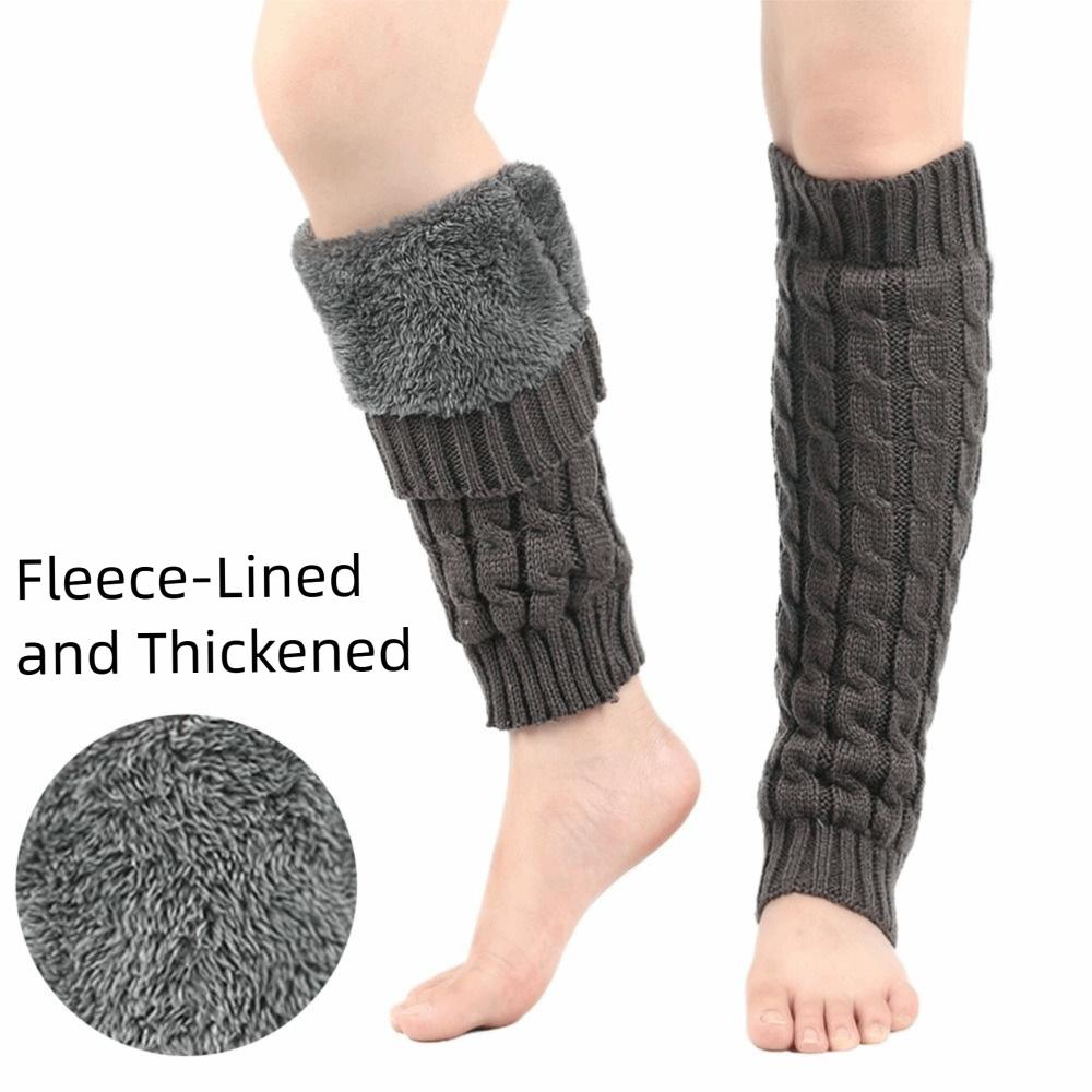 Twist Pattern Winter Boot Socks Knee High Plush Pile Long Socks Women Leg Warmers Autumn Winter