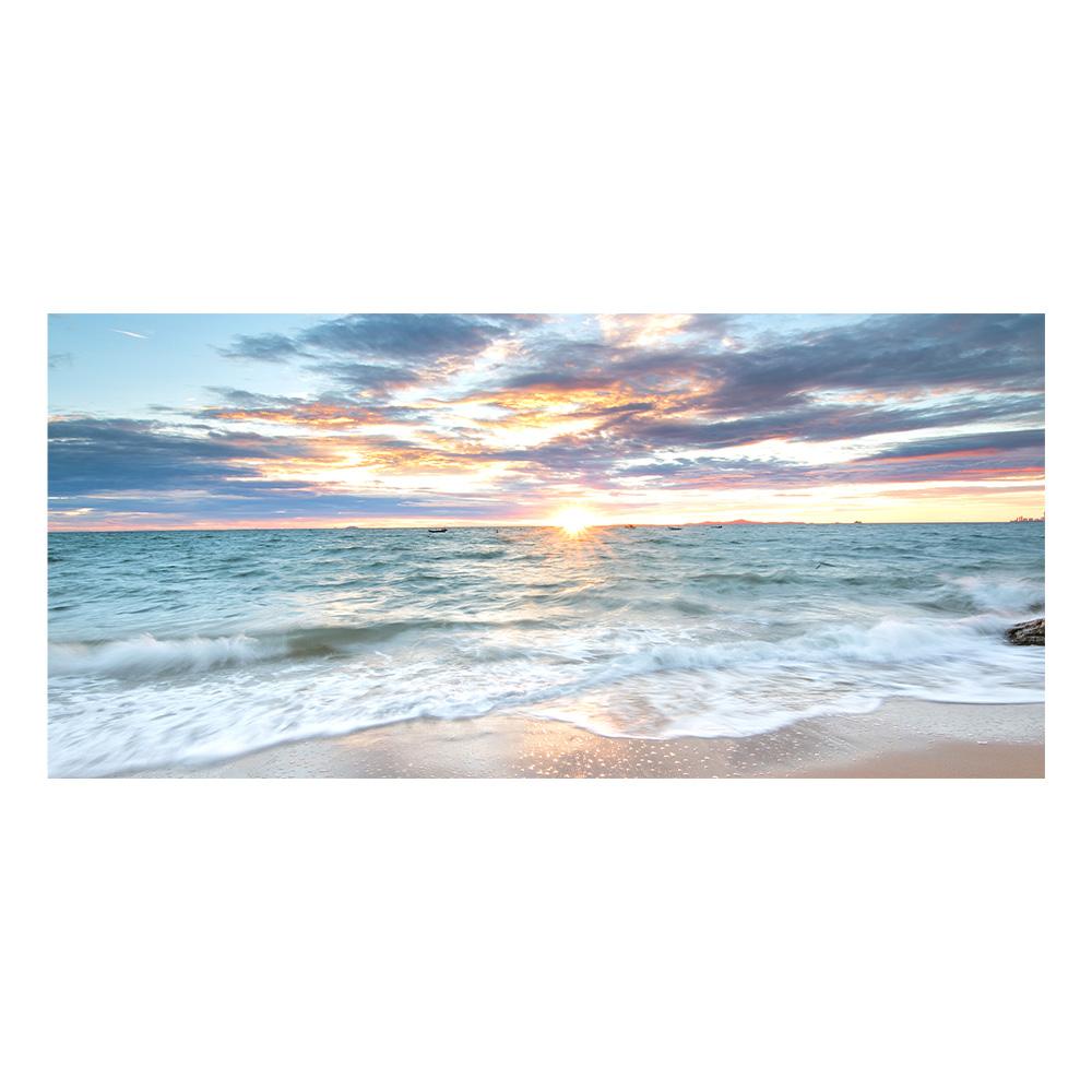 

Холст с закатом над океаном, Постер с пляжным пейзажем, Идеально для декора гостиной, спальни, ванной комнаты | Современная и винтажная домашняя эстетика 20x40cm NoFrame