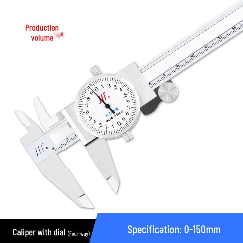 

Stainless Steel Dial Caliper 150-300mm, 0.02mm Accuracy