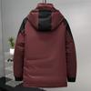 Plusstorlek 4XL-11XL Mode Vinter Herrkappa Med huva Ledig Lös Tjock Varm Oversize Ytterkläder Herrjackor