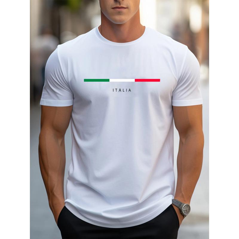 European Size Cotton T-Shirt Men'S Summer 100% Cotton Fashionable Casual Loose Plus Size