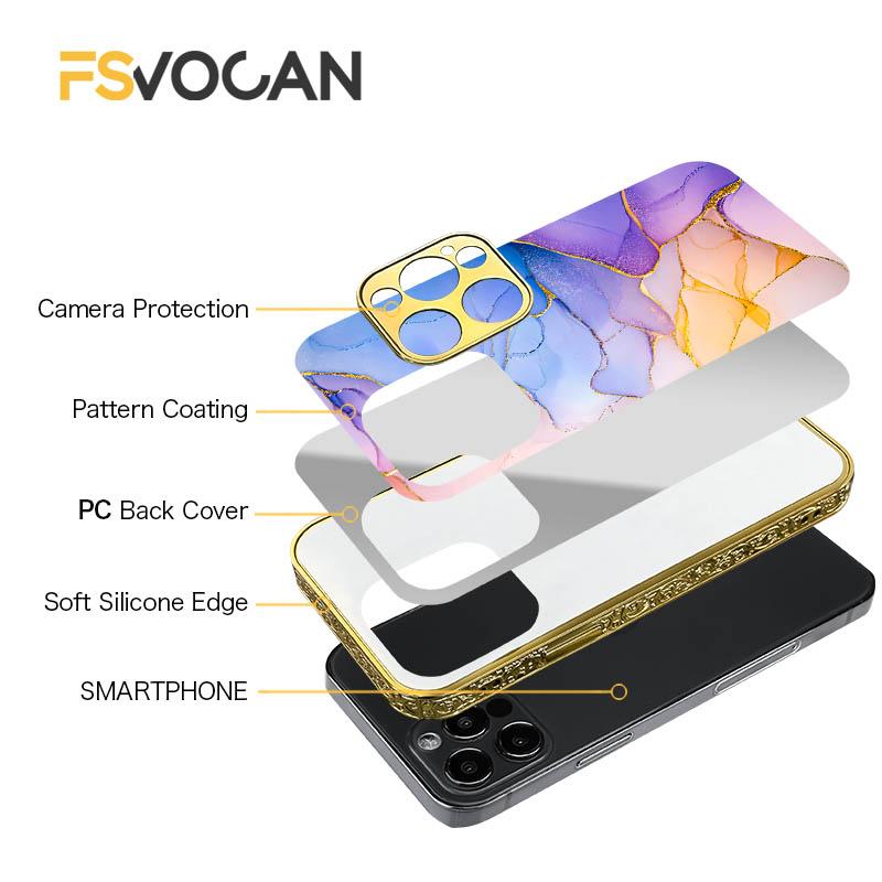 Exquisite Marble Patterned Phone Case For iPhone 17 16 15 14 13 12 11 18 Pro Max with Vivid Hues and Gold Accents for Luxe Style