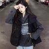 Stand-up Collar and Fold Down Cotton-padded Vest for Girls In Autumn and Winter, Loose and Thick Vest, Vest and Jacket.