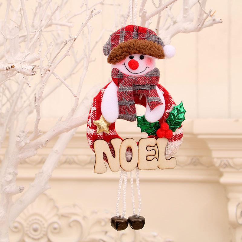 New Christmas Tree Decorations: Wooden Letter Plaques, Snowman & Old Man Pendants, Bells Ornaments