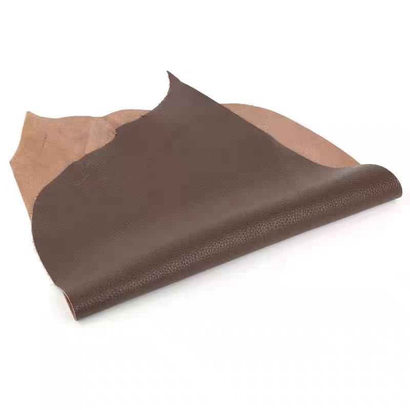 Dark brown cowhide leather, lychee patterned leather, yoga mat leather, sofa leather, car seat leather, fabric leather