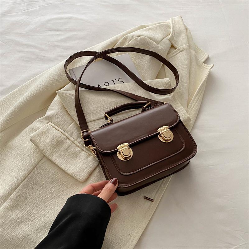 Retro Small Bag 2024 New Trendy Women's Bag Summer Casual Fashionable Simple Crossbody Handheld Box Bag