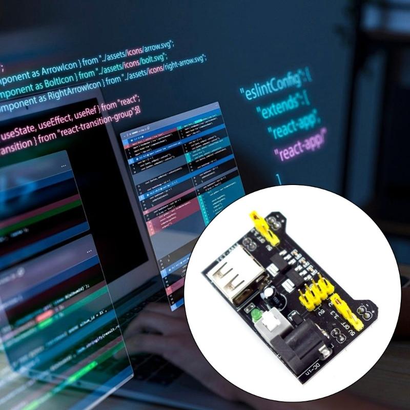 Doppelspannungs-Stromversorgungsmodul für Breadboards mit 5V und 3.3V Ausgängen für MB102 Bread Board und Prototyping