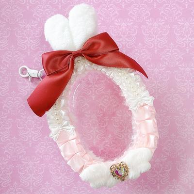 Cat-eared Decorated Plush Pouch, Ita Bag, Clear Bag, Clear Mini Pouch, Bag, Pouch, Fan Goods, Fan Bag, Mini Bag, Handbag, Gift, Present, Spring,