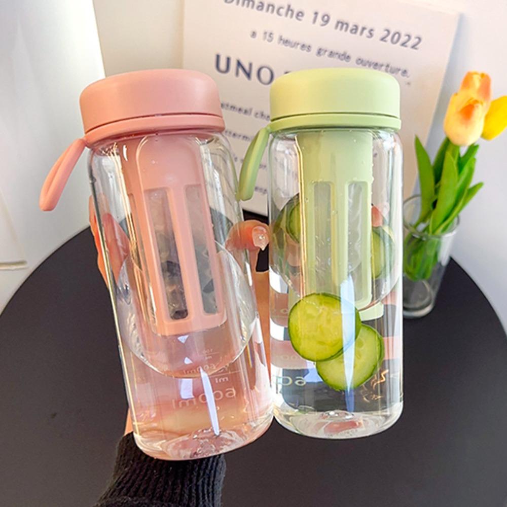 450/600ml Travel Tumbler PC Iced Coffee Infuser Portable Filter Cup