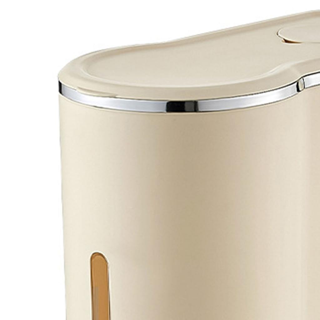 Küchen Reisspender Pressdesign Reisbehälter Lebensmittelaufbewahrungsbehälter Haushalt Getreidespender Eimer mit Messbecher