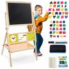 Rotating Magnetic Chalkboard for Kids Alphabet Abacus Safe