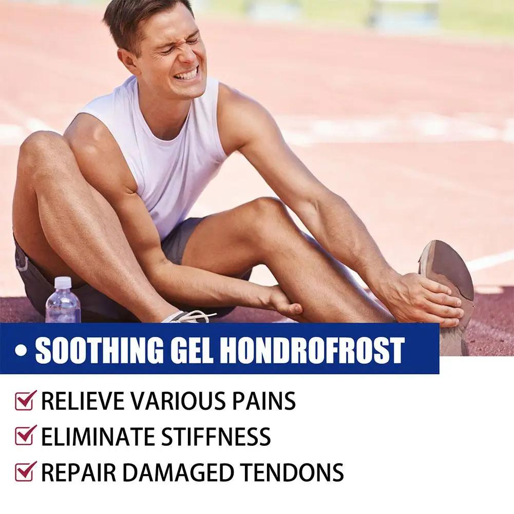 Hondrofrost Beruhigendes Gel, kühlende Schmerzlinderungswirkung, Gelenkschmerzölspray, Linderung von Knie- und Nackenschmerzen, Körpergesundheitspflege, Massagekörper, 120 ml