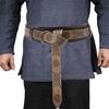 Men Wristband Brown Belt Embossed Belt for Cosplay Parties, Industrial Age