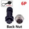 5/20Sets GX16 Aviation Connector M16 Waterproof Back Nut Docking Male&Female Plug And Socket 2/3/4pin 5pin 6pin 7pin 8pin 9pin