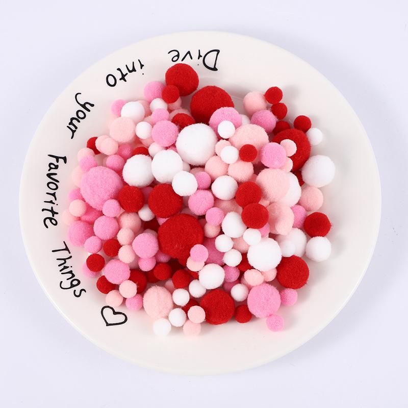 130Pcslot Pompom 1015202530Mm Fluffy Fuzz Pom Poms Balls Mixed Pompoms For Diy Crafts Wedding Decor Kid Toy Sewing Supplies