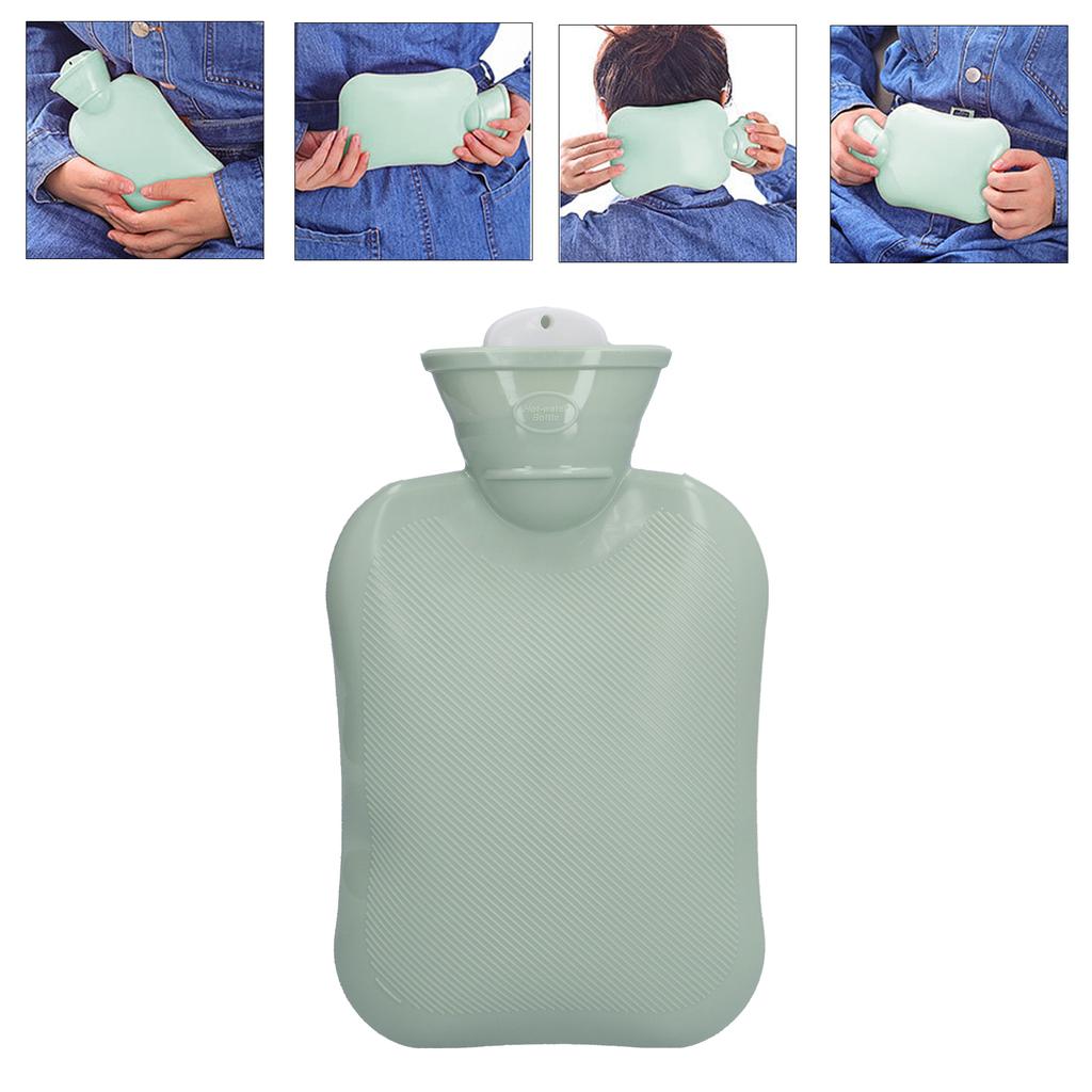 Hot Water Bottle Portable Thickened Water Injection 500ml Warm Water Bag for Warm Feet Cold